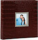 Hofmann Album for 200 Photos Photos of Size 10x15cm Bordeaux made of Leatherette 23x22cm