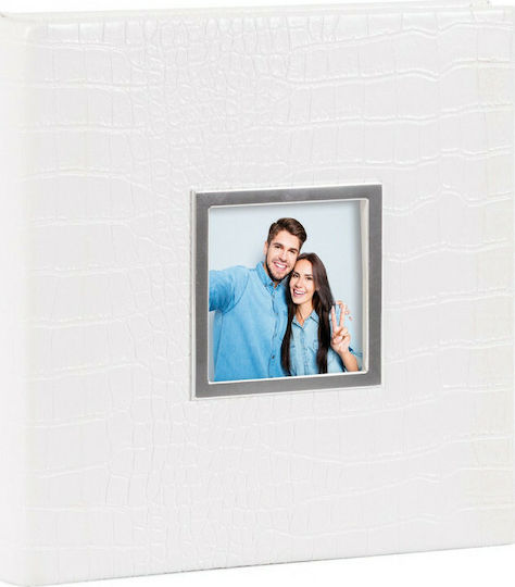 Hofmann Album for 200 Photos Dimensions 10x15cm White made of Leatherette 24x22cm