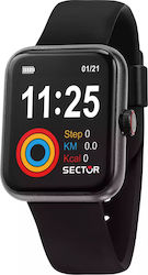 Sector S03 Smartwatch with Heart Rate Monitor (Black)