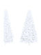 Christmas Wall White Tree with Metallic Base H210cm