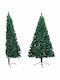 Christmas Wall Green Tree with Metallic Base H120cm