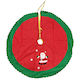 Weihnachtsbaumrock Stoff ''Weihnachtsmann'' Ψάθινη Φ80εκ. (Μiverse Designs)