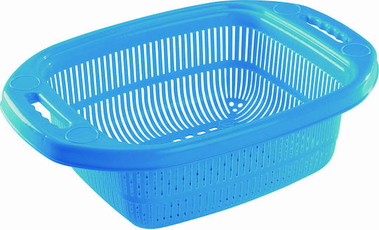 Hega Hogar Plastic Kitchen Strainer Blue 12x27cm 1pcs