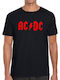 Pegasus Ac Dc Logo T-shirt Black