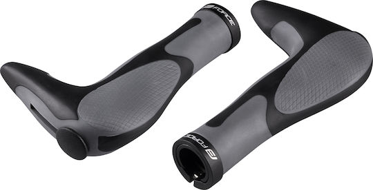 Force 38215 Anatomische Fahrradlenkergriffe in Schwarz Farbe 113mm