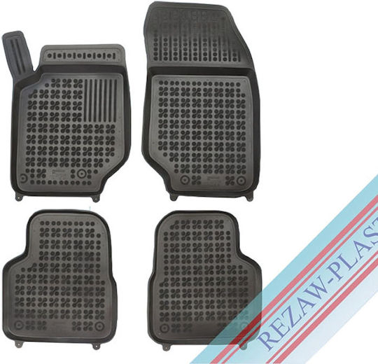 Rezaw Plast Set Front and Back Car Mats 4 Pieces Raised Sides Type for Citroen C4 III 2020-2025 Black