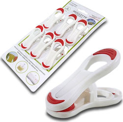 Silicone Clothespins White 6pcs