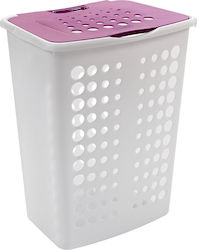 Curver Victor Καλάθι Απλύτων Πλαστικό 60lt με Καπάκι 34x46x58cm Μωβ