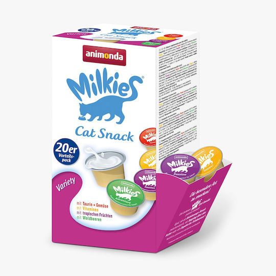 Animonda Milkies Variety Box Cat Treats 20pcs x For Adult Cats 1pc 15gr