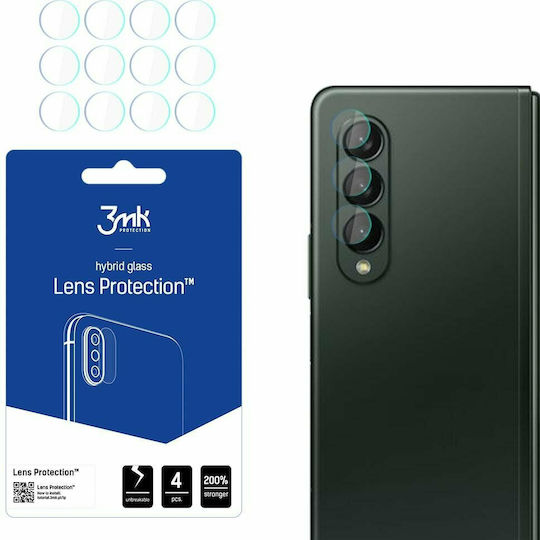 3MK Flexible Lens Protector 4τμχ Προστασία Κάμερας Tempered Glass Διάφανο για το Galaxy Z Fold 3