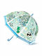 Djeco Kids Curved Handle Umbrella Oiseaux Sauvages with Diameter 79cm Multicolour