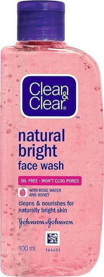 Clean & Clear Natural Bright Gel Καθαρισμού Προσώπου 100ml