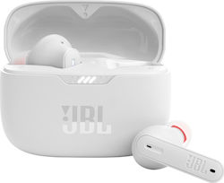 JBL Tune 230NC In-ear Bluetooth Handsfree Ακουστικά με Αντοχή στον Ιδρώτα και Θήκη Φόρτισης Λευκά