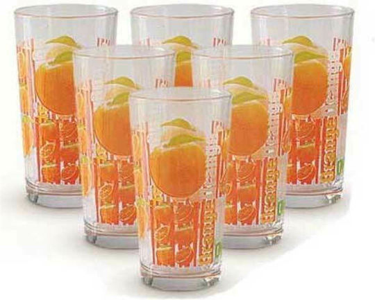 Cerve Orange Glass Water made of Glass in Orange Color 250ml