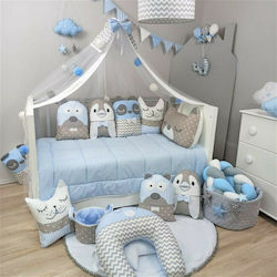 Baby Star Tiny Friends Crib Bumper Inside 40x185cm
