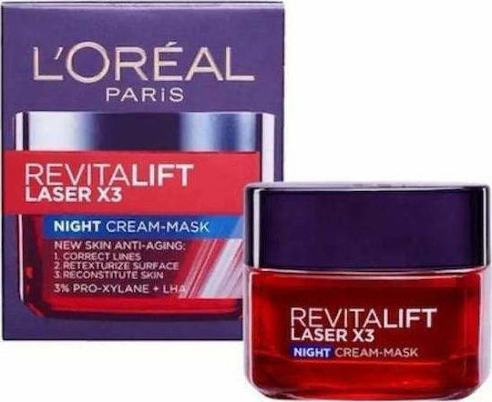 Revitalift Laser X3 Night Маска За Лице за Против стареене 50мл