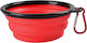 Schalen aus Silikon Futter & Wasser für Hund & Katze 350ml in Rot Farbe