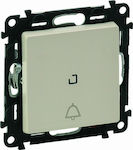 Legrand Valena Life Front Plate Wall Push Bell Button without Frame Beige 752216