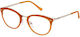 Police Damen Brillengestell Katzenauge Orange V...