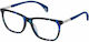 Police Plastic Eyeglass Frame Blue VPL630 06RJ