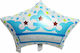 Balon Folie Jumbo Albastru A New Little Prince 65buc