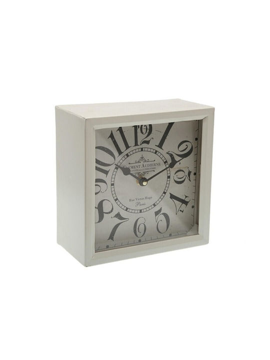 BigBuy Tabletop Clock Λευκό