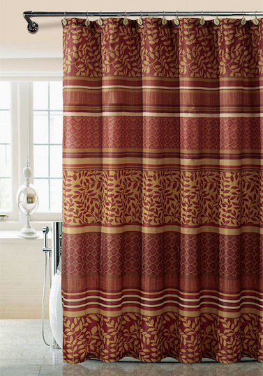 Cyclops Duschvorhang Stoff 240x180cm Danica Red