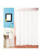 Cyclops Shower Curtain Fabric 240x180cm White