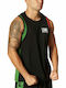 Leone talia Singlet Ανδρική Αμάνικη Μπλούζα AB721 για Boxing Μαύρη