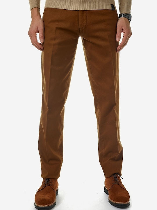 Παντελόνι Chino Ελαστικό σε Κανονική Εφαρμογή Camel
