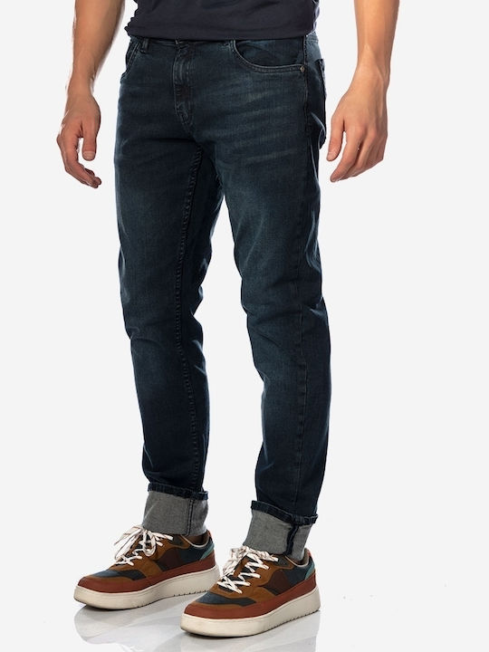 Herren Jeanshosen Elastisch Regular Fit Marineblau