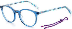 Missoni Kids Acetate Prescription Eyeglass Frames Blue MMI0068 ZI9