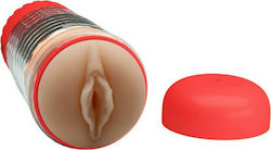 Pretty Love Emily Masturbator Vagina με Δόνηση Vibrating Vagina Masturbator Red BM-00900T65-1