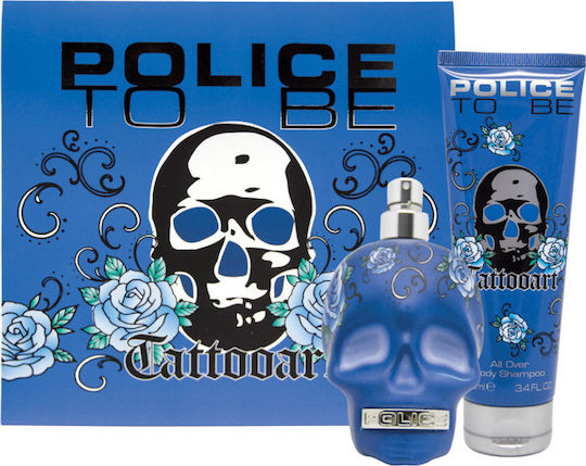 Police To Be Tattooart Eau de Toilette 75ml & All Over Body Shampoo 100ml Ανδρικό Σετ με Eau de Toilette