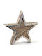 Zaros Wood Christmas Decorative Desktop Star 25.5x5.5x25.5cm Brown