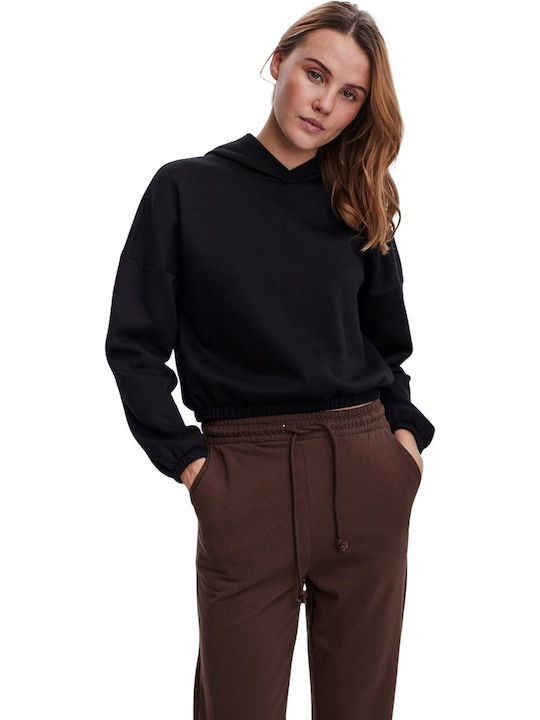Vero Moda Γυναικείο Φούτερ με Κουκούλα Μαύρο