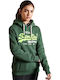 Damen Sweatshirt Kapuzen Enamel Green