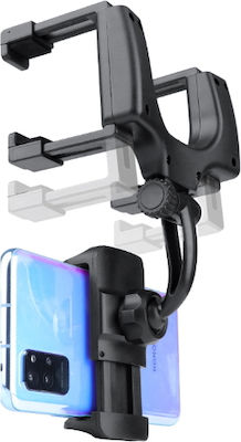 Mobile Phone Holder Car RuigPro for Car Mirror 360 with Adjustable Hooks Black