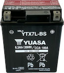 Yuasa Μπαταρία Μοτοσυκλέτας YTX7L-BS με Χωρητικότητα 6Ah 12V