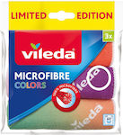 Vileda Colors Cleaning Cloths with Microfibers General Use Multicolour 3pcs