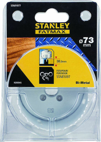 Stanley Ferăstrău de găurit Fatmax cu diametru 73mm pentru Lemn și Metal