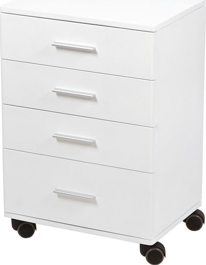 Weelko Τροχήλατο Τραπεζάκι Krankenpflege B46xT33xH69cm WH-01