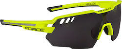 Force Cycling Glasses Amoledo with Yellow Frame & Dark Lenses