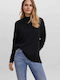 Vero Moda Women's Long Sleeve Sweater Turtleneck Black