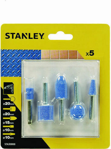 Stanley Σετ Φρέζες 6mm 5τμχ