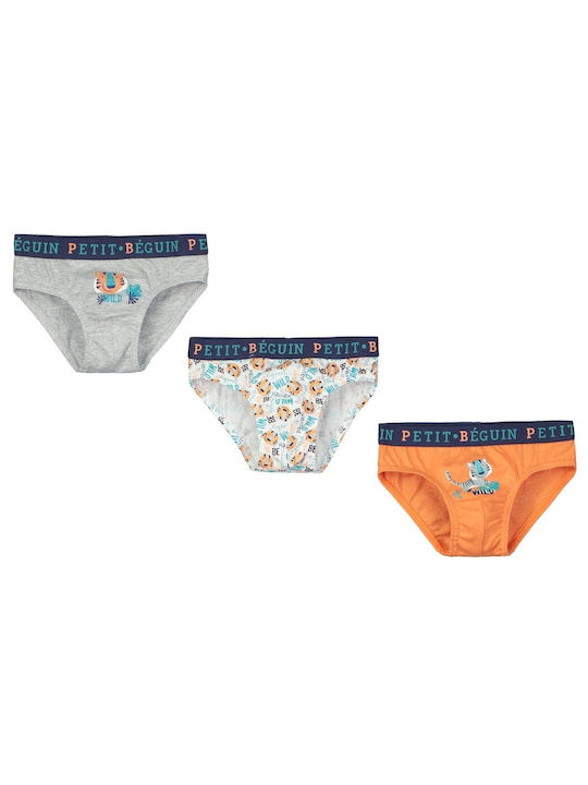 Petit Beguin Briefs 3Pcs Slips Jungle 6004908-JUNGLE Plaid Boy