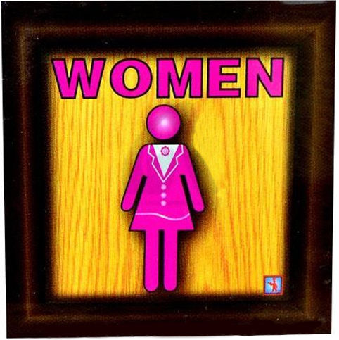 Novatex WC Sign Women's 9.5x9.5cm 9.5x9.5cm 02-392