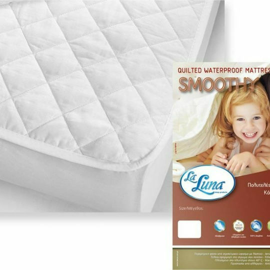 La Luna Impermeabil Protecție saltea pentru pat copii Antibacterian Bumbac capitonat cu bordură 70x140buc