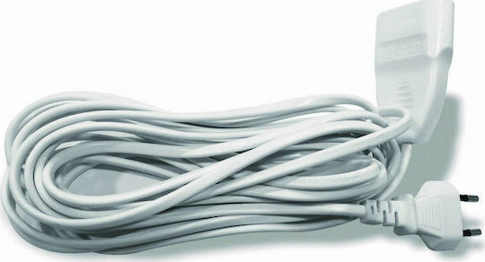 Extension Cable Cord 2 x 0.75mm²/5m White
