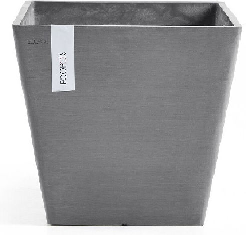 Ecopots Rotterdam Pot Plastic Grey 20x20x17.5cm.